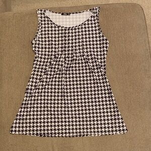 Lily Black and White Houndstooth Kids Dress